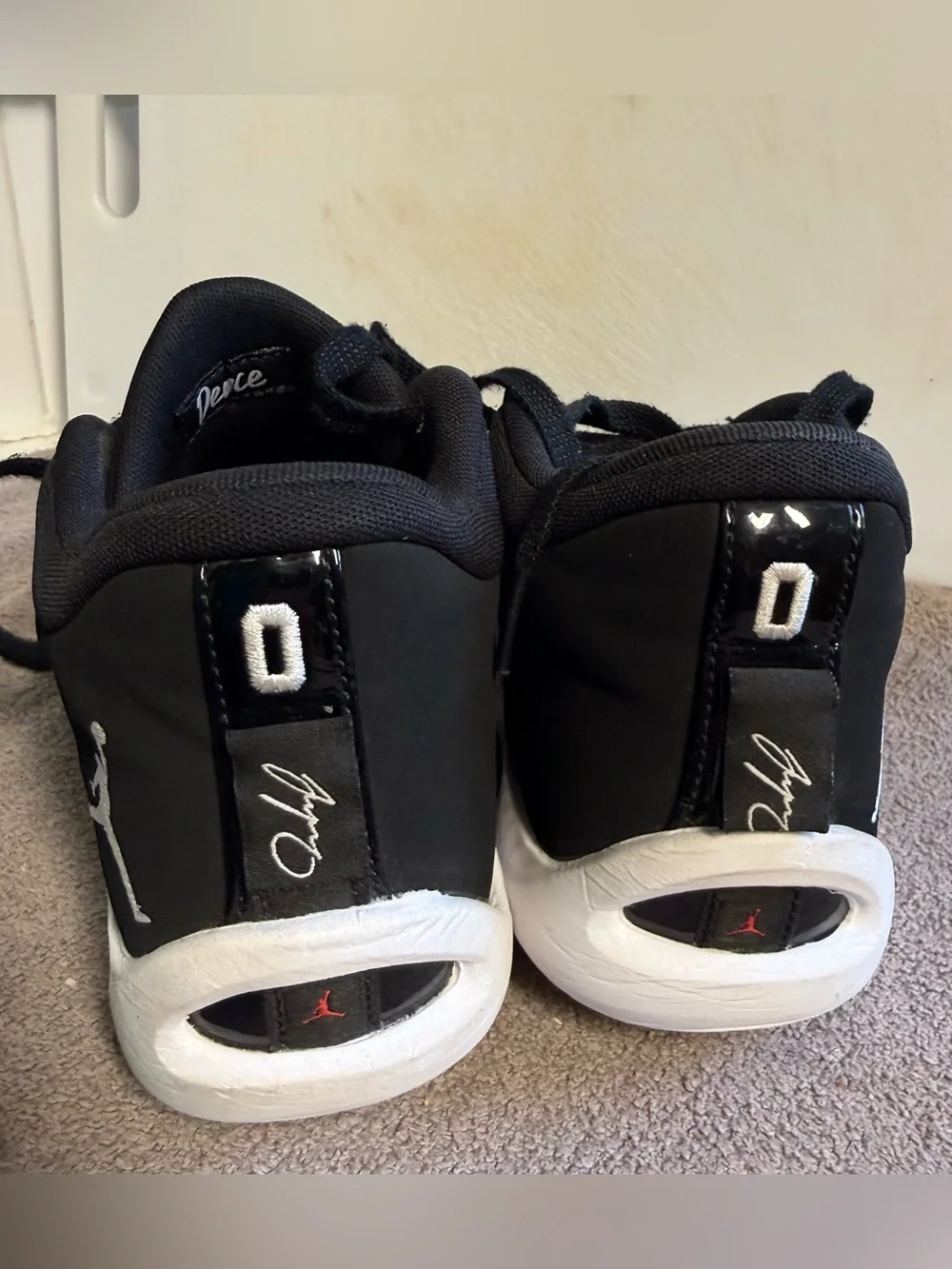 Jordan Black and White Kids Sneaker